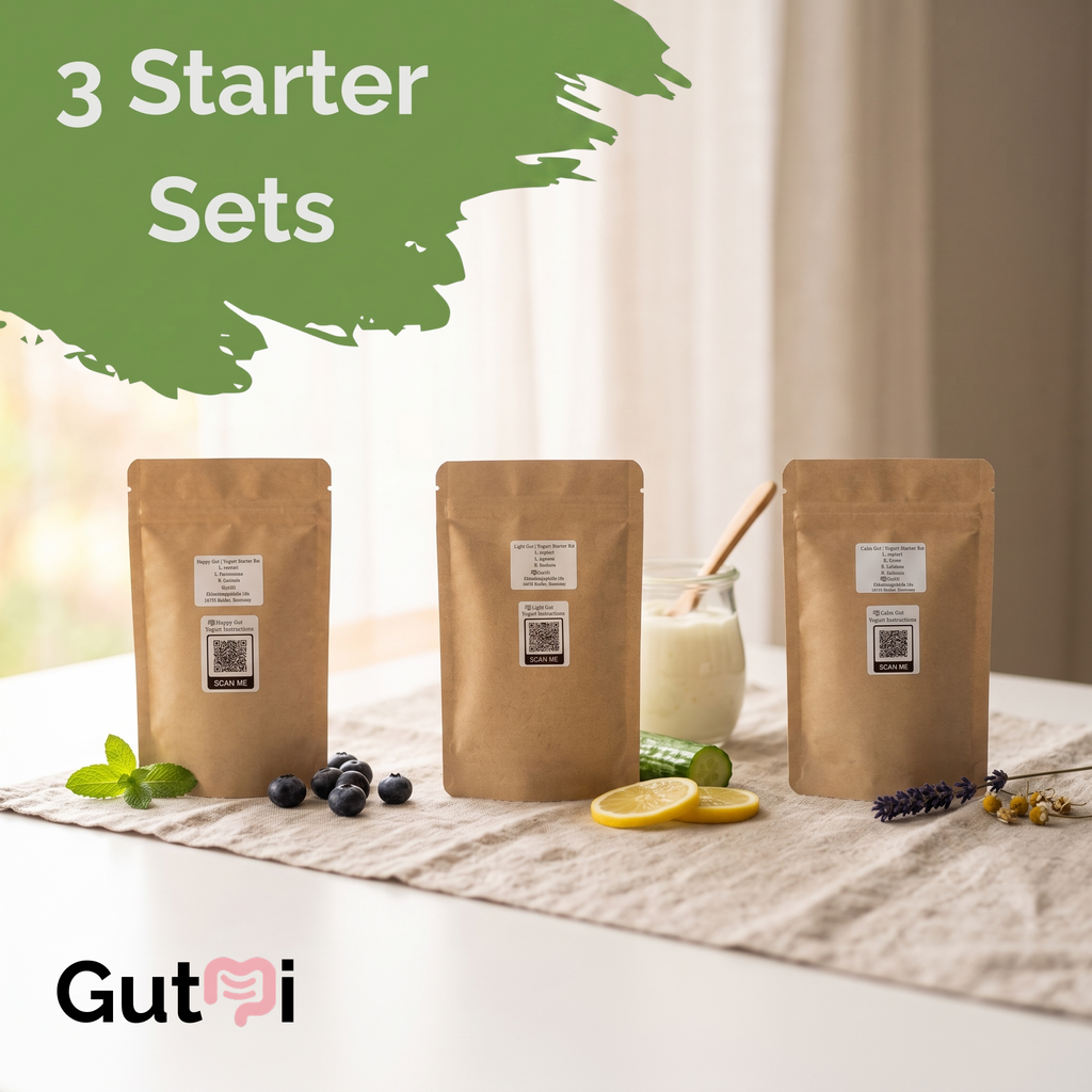 L. reuteri + 6 Extra Stam(men) (7 Totaal) | Bevat Alle Verloren Soorten | 3 Yoghurt Startersets | Starterpakket | Starterculturen | 9 Yoghurt Starters